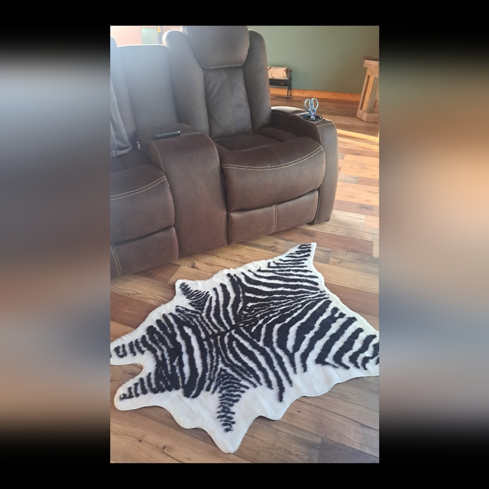 NEW  49 x 33 ZEBRA RUG